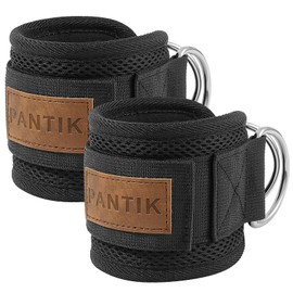 PANTIK Ankle straps for Cable Machine Attachments, Resistance Band for Kickbacks, Glute Workouts, Leg Extensions, Curls, and Hip Abductors for Men and Women 1 pair