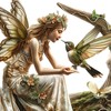 Ronyme Fairy Decorative Garden Stake Yard Sign for Pathway Outside