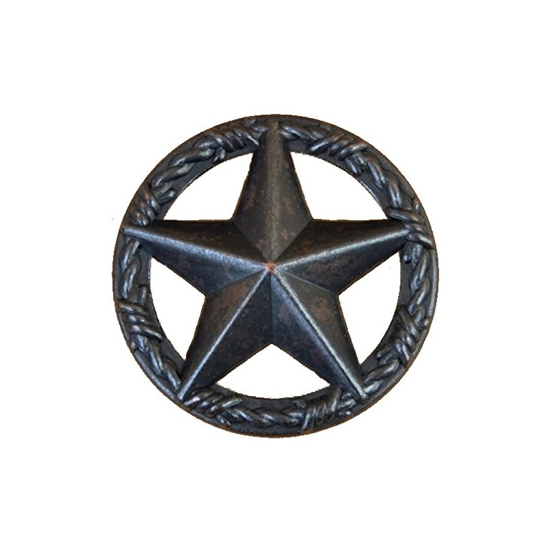 Set of 6 Drawer Handle Star with Barbwire Cabinet Pull