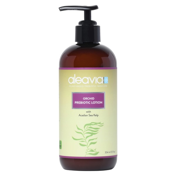 Aleavia Orchid Prebiotic Body Lotion – Lightly Scented, All-Natural Moisturizing Body Lotion with Organic Essential Oils for Soft, Smooth Skin – 12 Oz