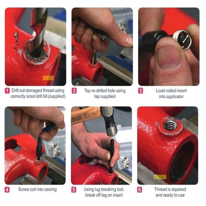Acouto M12 X 1.25 Thread Repair Kit - High Strength