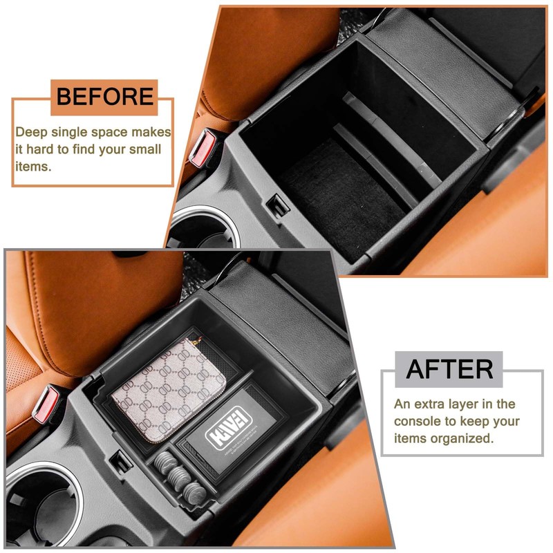 HGWEI Center Console Organizer Compatible with Ford Ranger 2019 2020