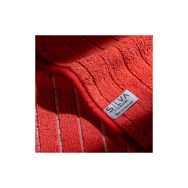 Silva Premium Microfibre Kitchen Towel, Red, Pack of 2, 20