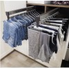 Closet Clothes Hanger Rail,Pull-Out Closet Rod 30-60cm,Wardrobe Clothing Rail,Closet Organizer