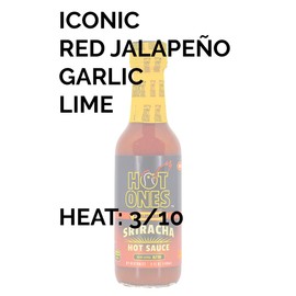 HOT ONES Hot Ones Pickled Garlic Sriracha Hot Sauce | Spicy, Savory Sriracha Made With Natural Ingredients | 5 Fl Oz. (1 Pack)