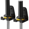 JNIHEEP Single Olympic Barbell Hanger,Garage Gym Bar Wall Rack,Vertical Barbell