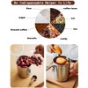 Coffee Canister 4 Pcs Stainless Steel Food Container with Clear
