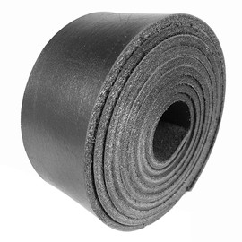Leather Strap Black 1/2" Inch to 4" Wide, 60-70 Inches Long by Sepici (Heavy Weight) (3/4")