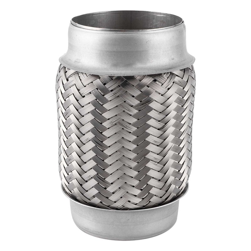 Auto Stainless Steel Exhaust Flexible Pipe Repairing Replacement Tube 150x76mm/6x3in