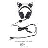 Lightweight Gaming Headset with Detachable Cat Ears, Noise Concealing RGB