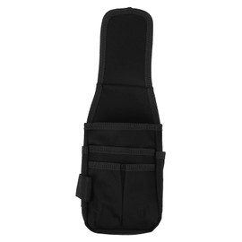 Alomejor Tool Waist Bag Small Multifunctional Tool Bag Belt for Electricians Technicians Tool Storage (Black)