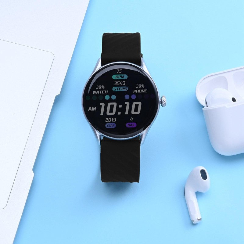 Anbeer Silicone Watch Band 18mm Quick Release Rubber Replacement Strap