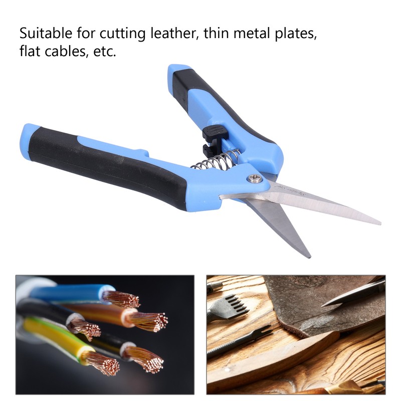 Scissors Pointed Tip Stainless Steel Garden Pruning Shears Industrial Wire
