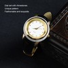 Alloy Quartz Movement Watch Men Elegant Shiny Rhinestone Watch with