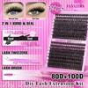 DIY Lash Extension Kit Volume Thick Lash Clusters 80D+100D 320