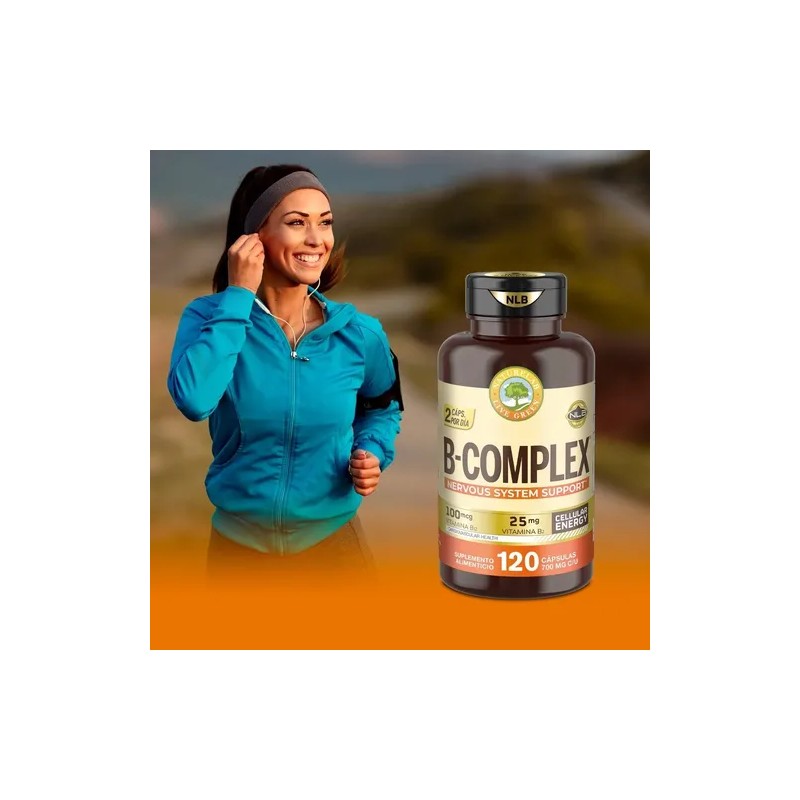 Complejo B Sistema Nervioso 120 Cáps De 700mg B-complex, Naturelab