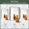 TokeShimi 20 x 30 Inch Silver Bathroom Wall Mirror Vanity