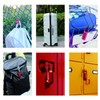 Smart Fingerprint Padlock Biometric Red for Luggage Suitcase Locker Waterproof