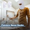 Panitay 100 Pcs Painters Spray Socks Unisex Adult Painters Mask