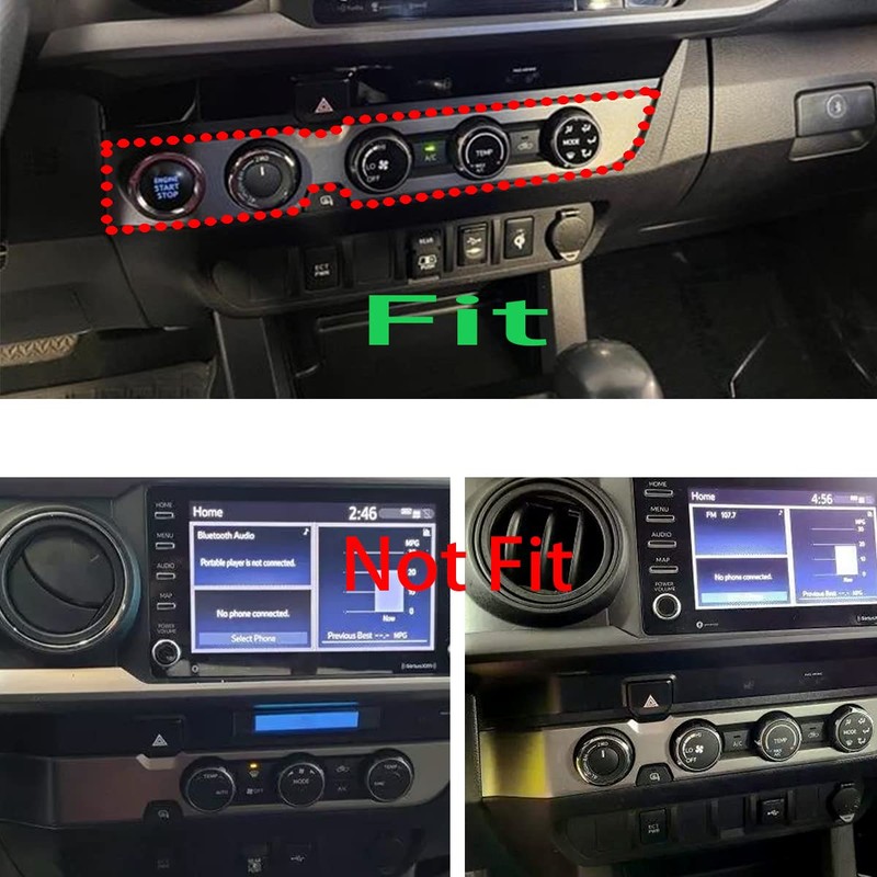 MICROCK Dashboard Console A/C Control Switch Panel for Toyota Tacoma