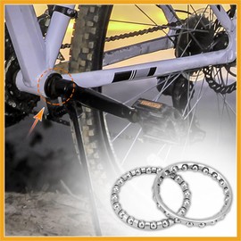 Partuto 10pcs 40mm x 20 Bicycle Ball Bearings Crank Wheel Bearing Retainer Replacement