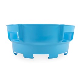 Camco 20167 RV Water Hose and Electrical Cord Basket, Blue - Provides Organization and Storage for Your RV Water Hoses and Electrical Cords - Holds Up to 75-feet of Hose