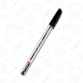 Cello Tri-Jet Ballpoint Pens Extra Grip Medium Point Biros (1.0 mm) - Black Pens, Pack Of 10