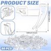 Patelai 50 Pcs Gutter Clips for Bird Spikes Deterrents 1.89