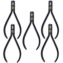 AAProTools Limited Edition 5 Piece Black Coated Color TC Distal End Cutter Hold & Cut Hard and Soft Wire Orthodontic Instruments