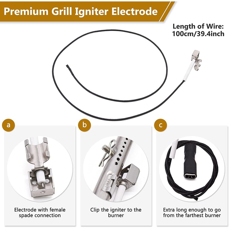 Criditpid Grill Replacement Parts for Charbroil 2 Burner 463625219, 463673519,