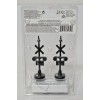 Lemax Railroad Crossings Lighted Accessory Black & White 2003 Set