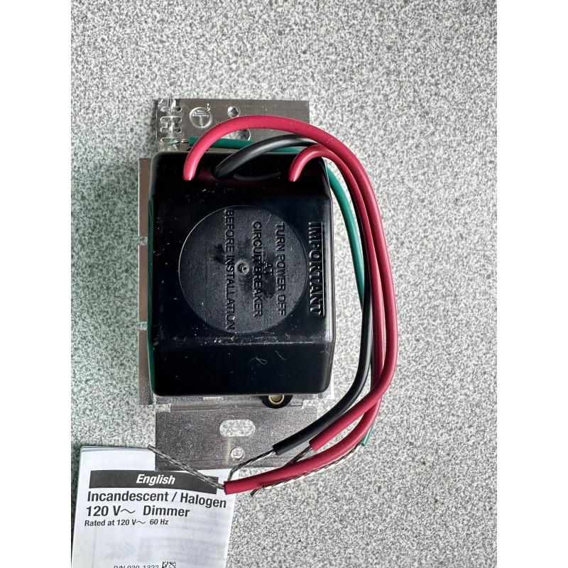 Lutron NEW LUTRON GL-603P-WH 600 WATT LINEAR SLIDE DIMMER SWITCH