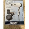 Conair 1875 Watt Style & Shine Hair Dryer; Thermal Technology