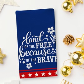 4th of July Dish Towels 4th of July Kitchen Towels Thank You Veterans Decor Farmhouse Patriotic Flower Tea Towels Memorial Day Decorations and Supplies for Home Party