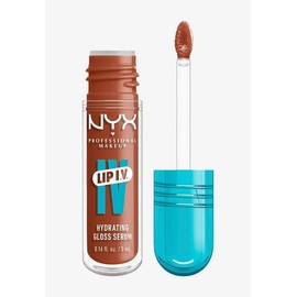 NYX Professional Makeup LIP IV Gloss Sérum Hidratante Tono Drippin in Rose, 5ml - Tinta de labios hidratante con alto pigmento, infusionado con agua de coco y magnesio, fórmula vegana