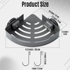 GQIRIL Corner Shower Caddy Shelves - Suction Cup Shower Organizer