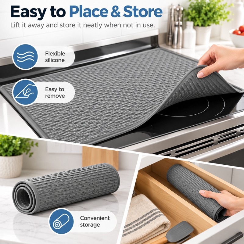 Silicone Stove Top Cover for Glass Cooktops – Extra Large