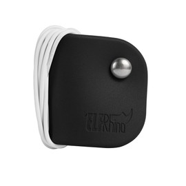 ELFRhino Cord Organizer Earbud Holder Earphones Headphones Winder Keeper Earbuds Case Storage Wrap Headset Keeper Cord Manager Cable Organizer Black