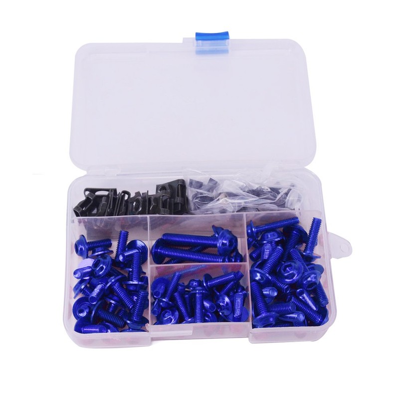 CNC Aluminum Universal Billet Complete Motorcycle Windscreen Fairing Bolts Kit