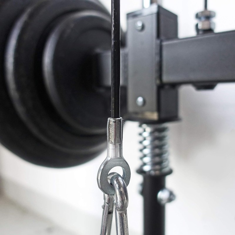 Hsthe Sea Gym Cable 2 m, Steel Cable with Eyelets,