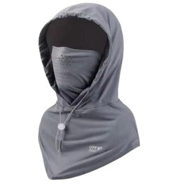 Face Cover, Cooling Neck Guard, Neck Cover, UV Protection, For Summer, Cool, Unisex, Sunscreen Mask, Full Face, Hood, Thin, Breathable, Ice Top Sun Hat, Fishing, Cycling, gray (dark gray)
