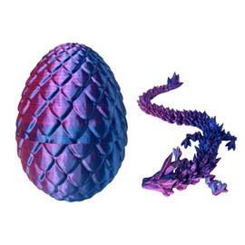 YumSur 3D Printed Dragon Egg Mysterious Dragon Eggs with Dragon Inside Home Office Desk Decoration Adults Children Gifts Toys