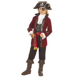 Children's Booty Island Pirate Child 128cm Costume Small 5-7 yrs (128cm) for Buccaneer Fancy Dress