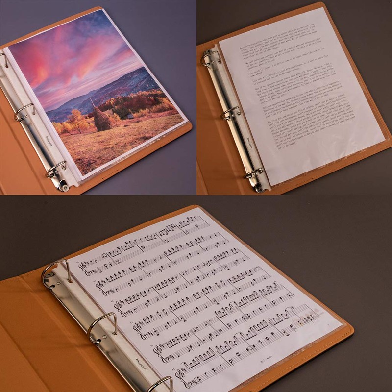 Clear Sheet Protectors for 3 Ring Binders - 50 Pack