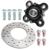 Rear Wheel Hub With Brake Rotor & Wheel Studs Screws