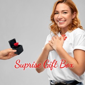 Della Stella Rose Pop up Gift Box,Surprise Pop up Gift Box, Christmas Birthday and Valentine's Day Gifts for Classroom