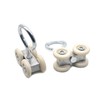 Pack of 5 sliding door castors, sliding door fittings, sliding