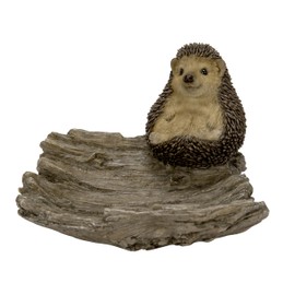 Vivid Arts - Igel auf Treibholz - Gartendekoration - Indoor & Outdoor