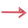 Center Gauge 100mm 45° 90° Aluminum Alloy Line Ruler Measuring