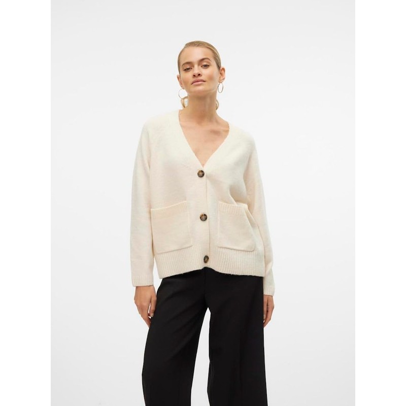 VERO MODA Female Cardigan VMBOOM Cardigan, Birch, S